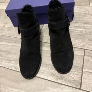 Stuart Weitzman Black Ankle Booties